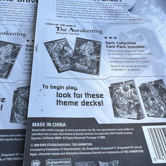 Dragon ball z : The awakening 2008 Collectable card game in sealed packaging - Picture 4 of 5